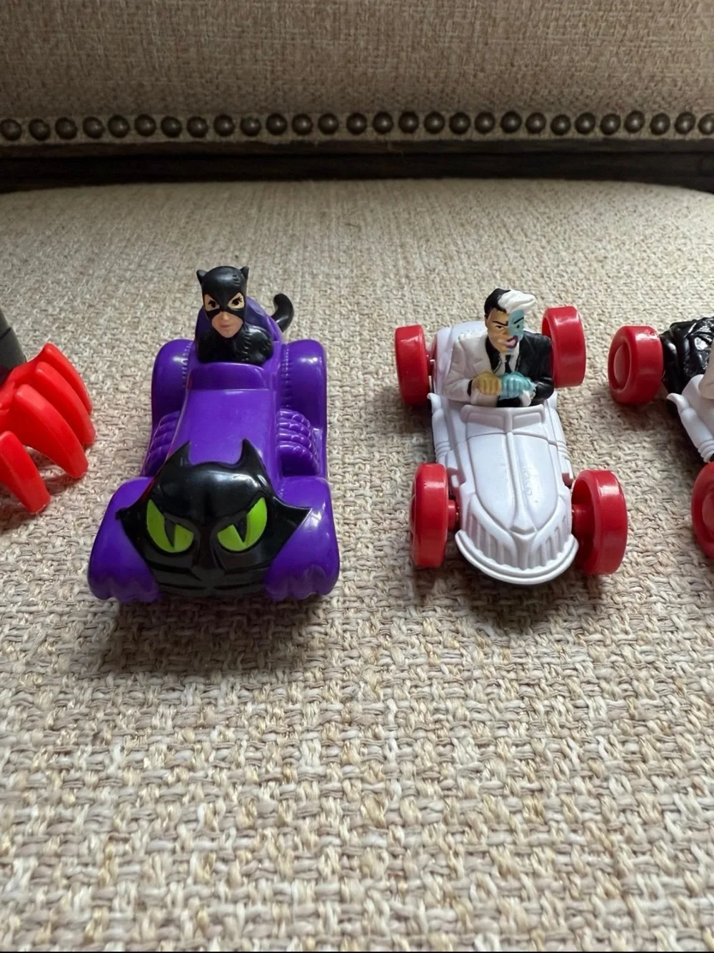 DC Comics Villain Vintage Mini Car Set of 4 1990s DC comics movie McDonalds toys